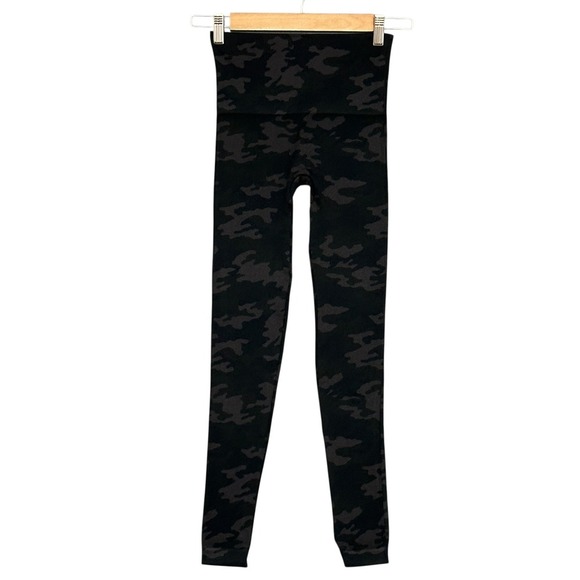 SPANX Womens Tights S Camo Camouflage Tummy Control Workout Leggings Slim Yoga‎ - Picture 10 of 10